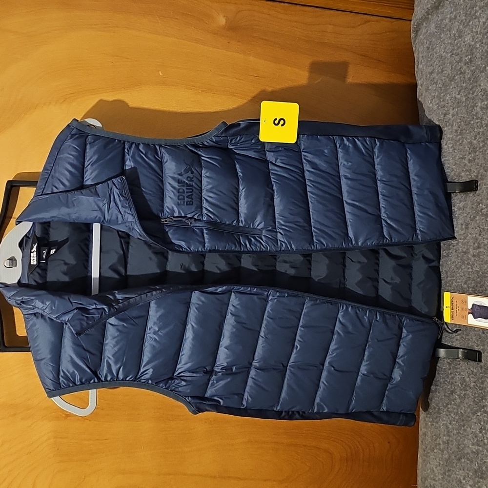 Eddie Bauer Mens Blue Puffer Vest